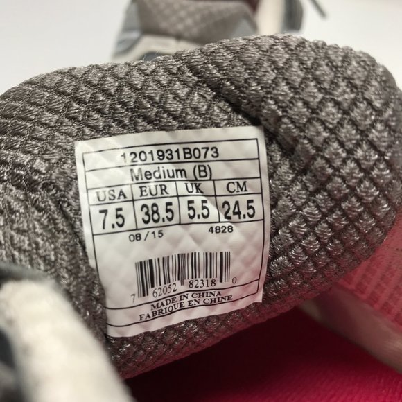 Brooks Ghost 8 Running Sneakers Silver Pink White - Picture 5 of 8